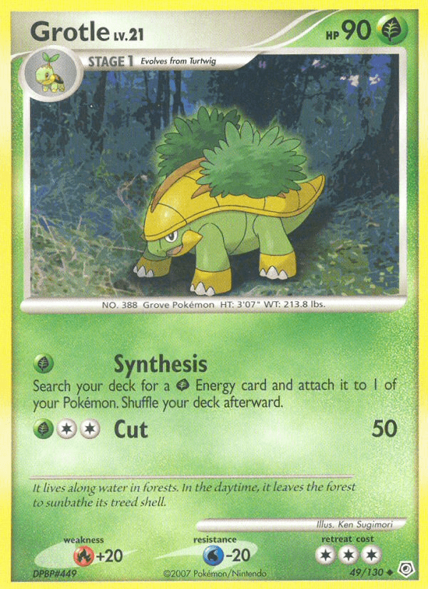 Grotle Pokémon card