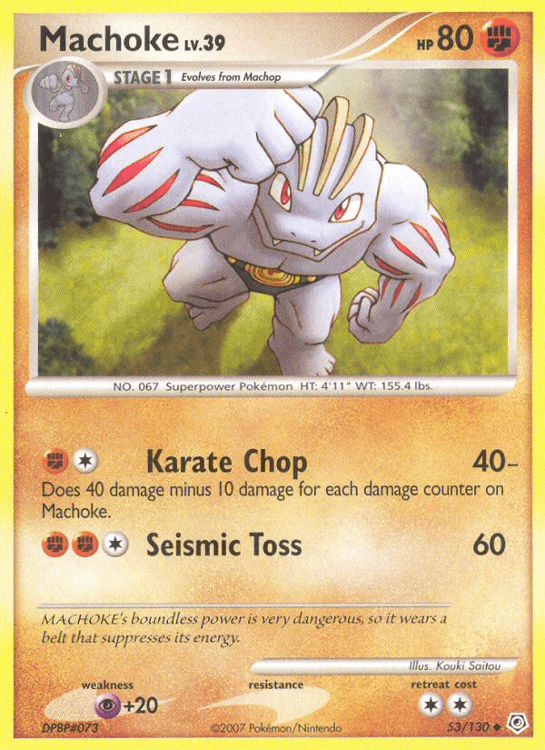Machoke Pokémon card