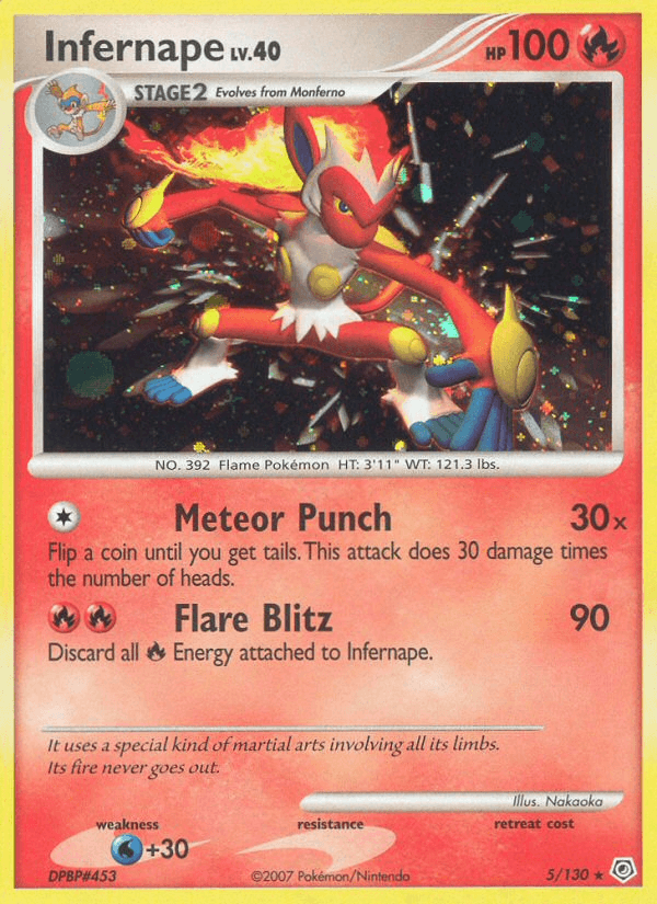 Infernape Pokémon card