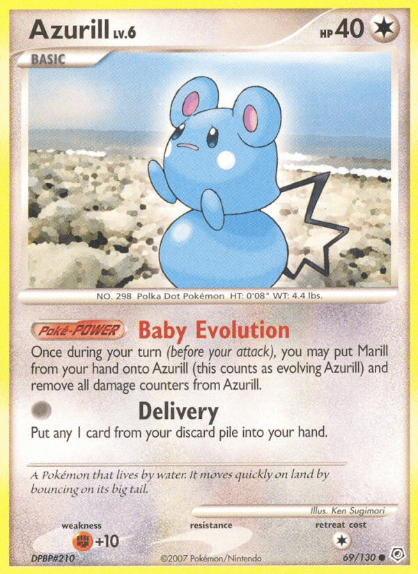 Azurill Pokémon card