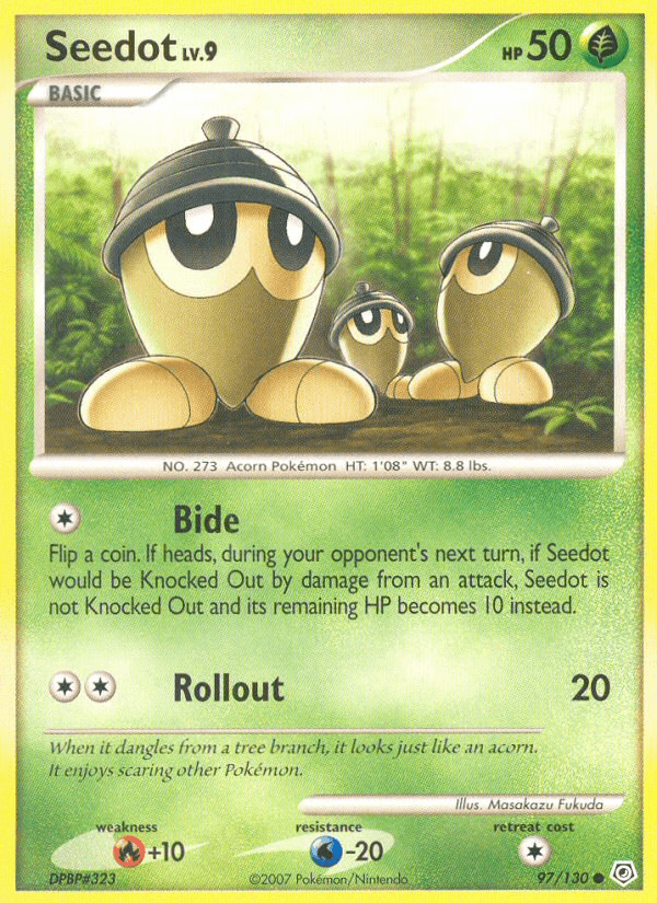 Seedot Pokémon card