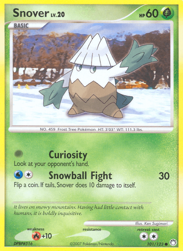 Snover Pokémon card
