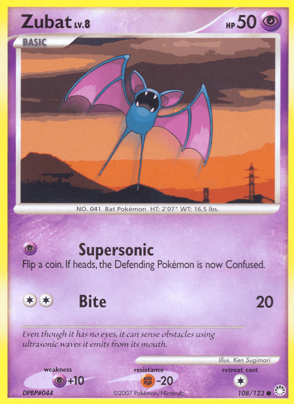 Zubat Pokémon card