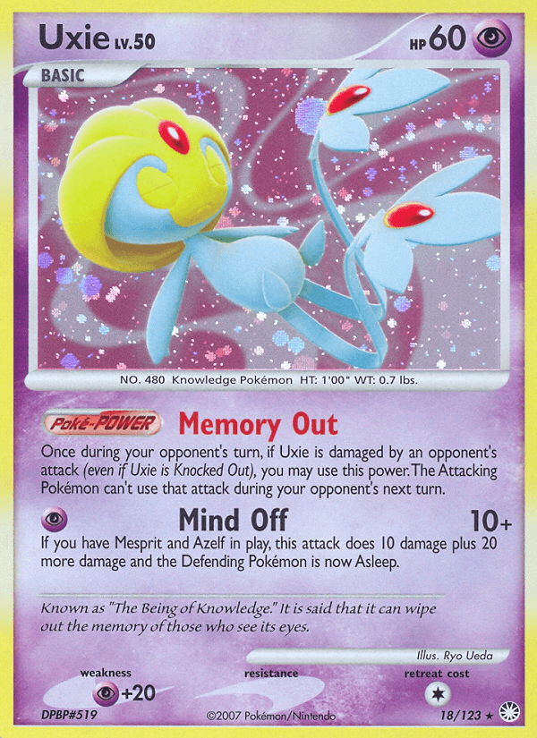 Uxie Pokémon card