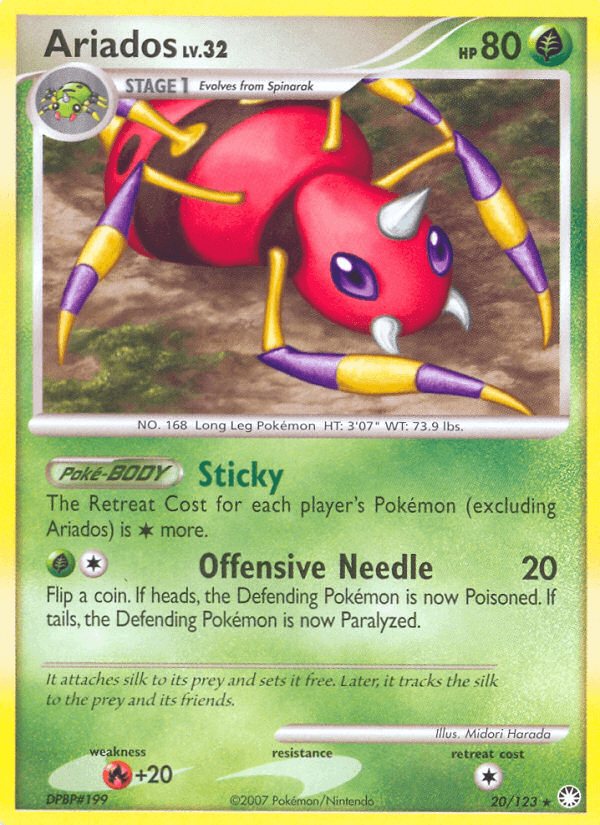 Ariados Pokémon card
