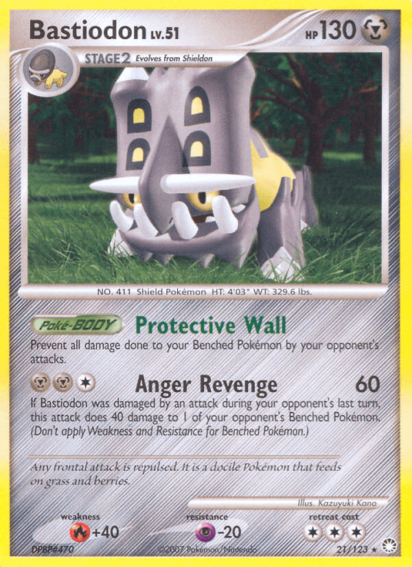 Bastiodon Pokémon card