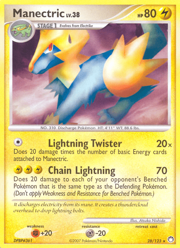 Manectric Pokémon card