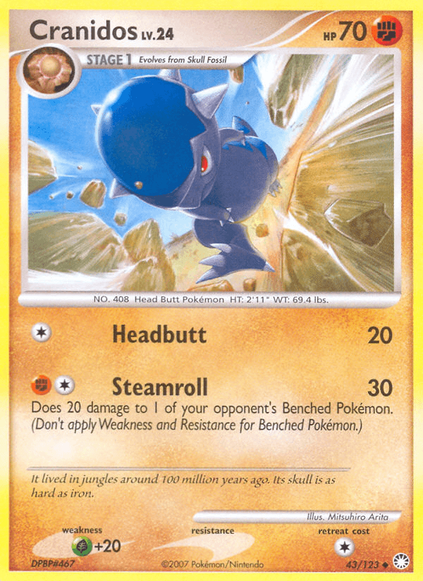 Cranidos Pokémon card