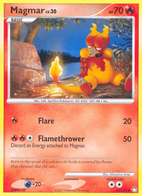 Magmar Pokémon card