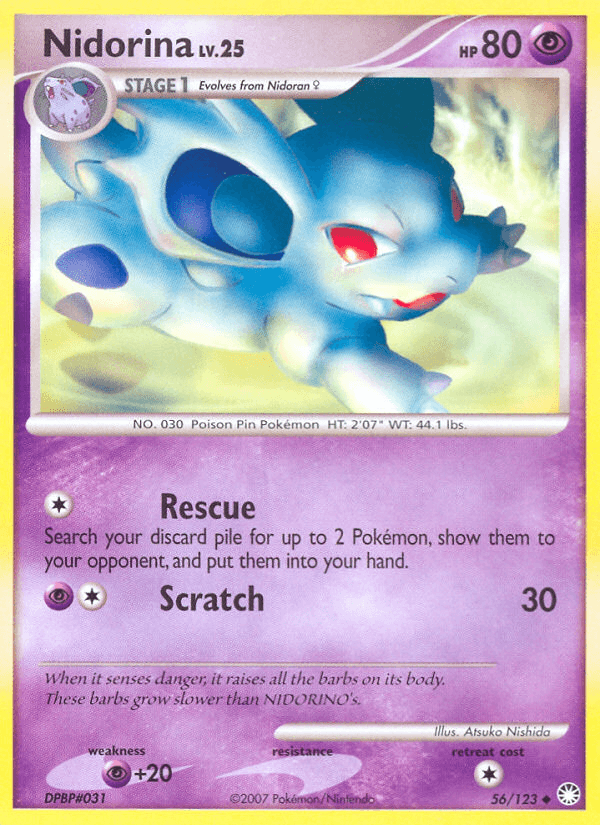 Nidorina Pokémon card