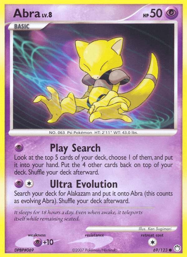 Abra Pokémon card