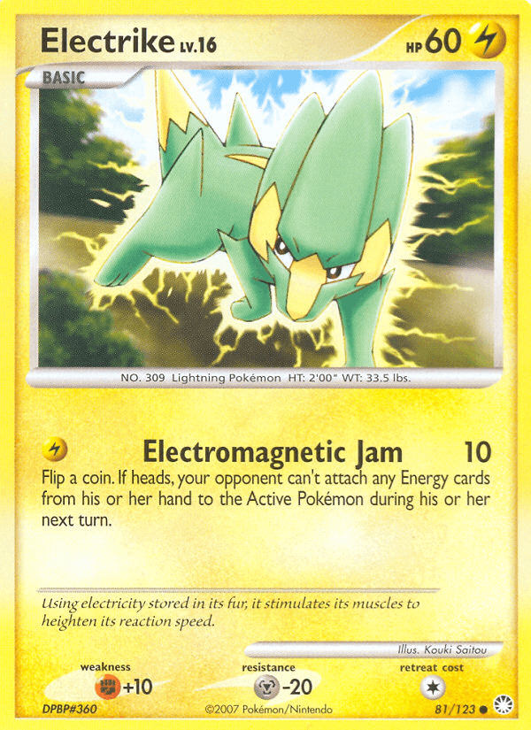 Electrike Pokémon card