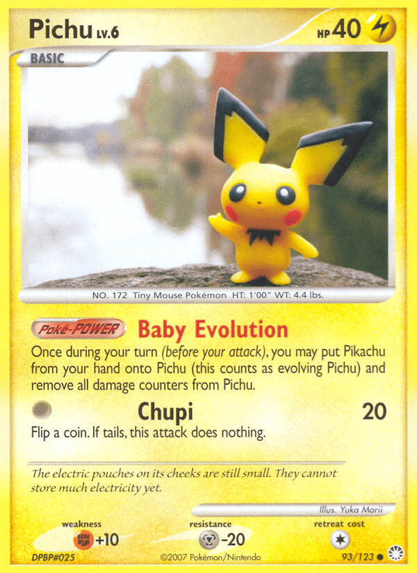 Pichu Pokémon card
