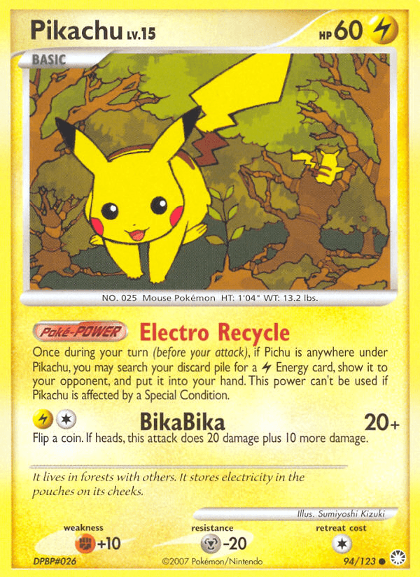 Pikachu Pokémon card