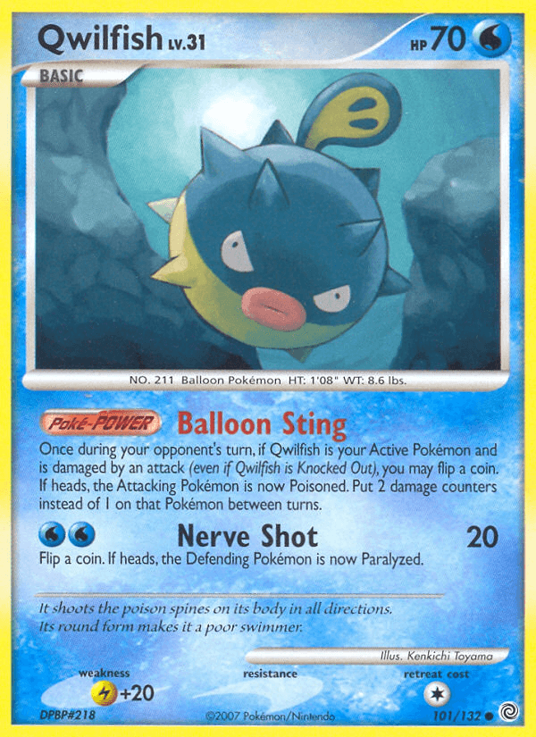 Qwilfish Pokémon card