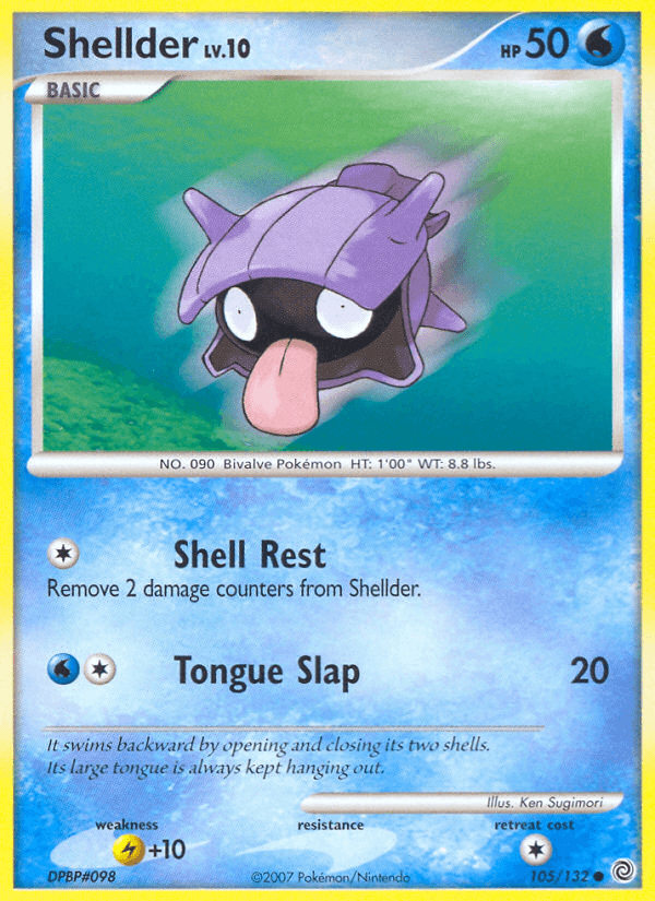 Shellder Pokémon card