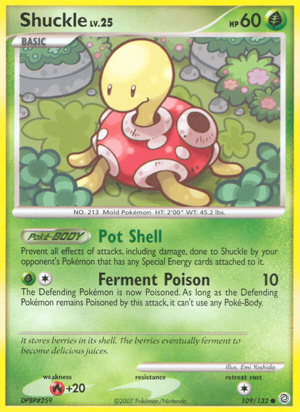 Shuckle Pokémon card