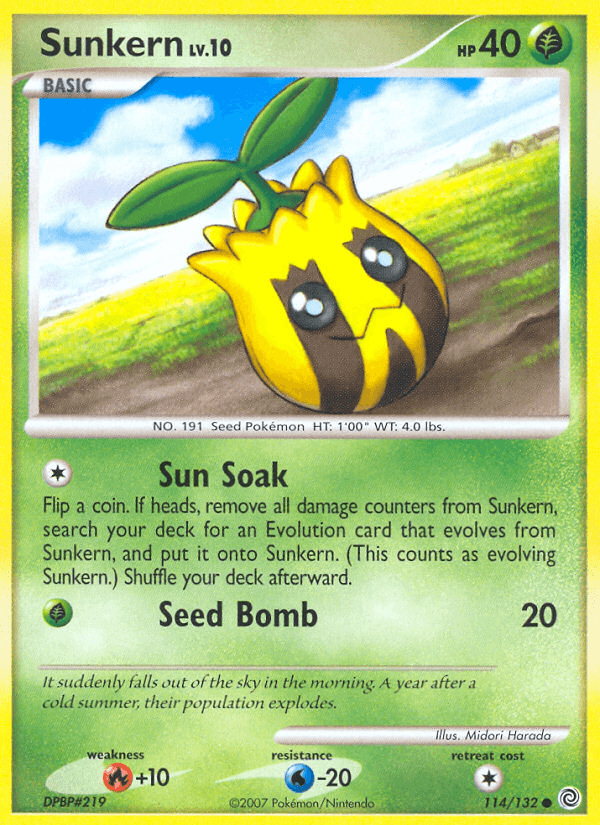 Sunkern Pokémon card