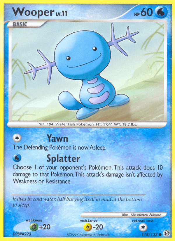 Wooper Pokémon card