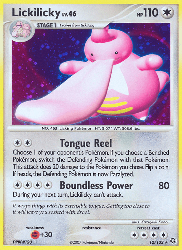 Lickilicky Pokémon card