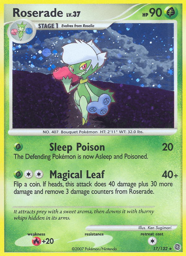 Roserade Pokémon card
