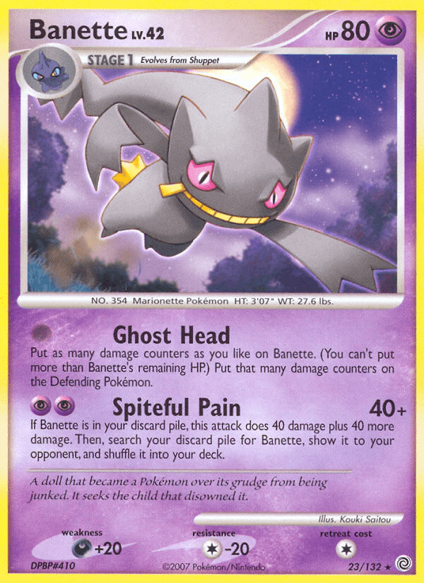 Banette Pokémon card