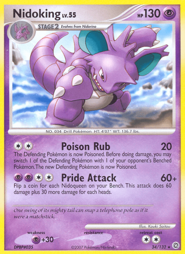 Nidoking Pokémon card
