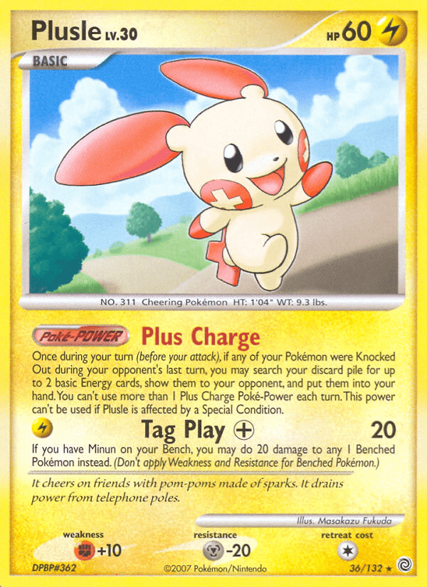 Plusle Pokémon card