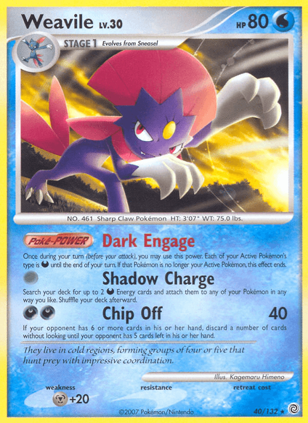 Weavile Pokémon card