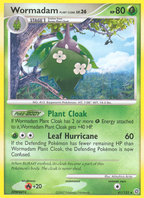 Wormadam Plant Cloak Pokémon card