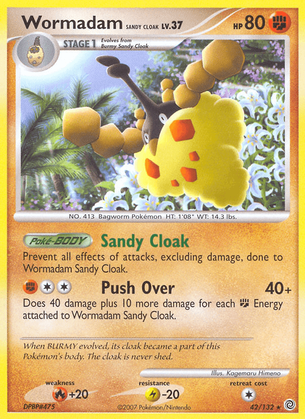 Wormadam Sandy Cloak Pokémon card