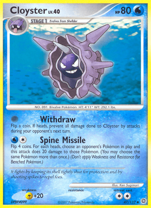 Cloyster Pokémon card