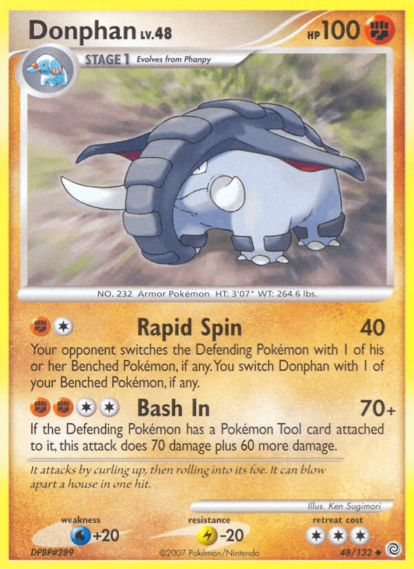 Donphan Pokémon card