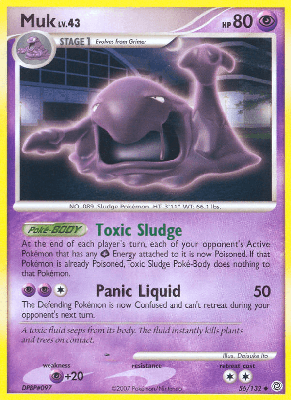 Muk Pokémon card