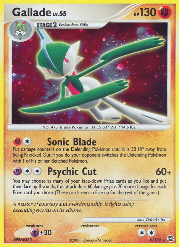 Gallade Pokémon card