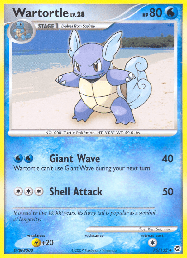Wartortle Pokémon card