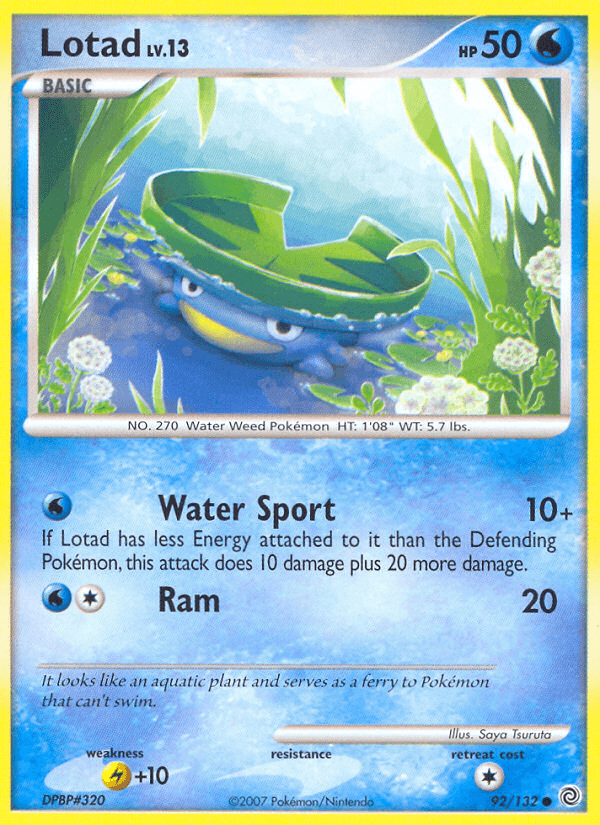 Lotad Pokémon card