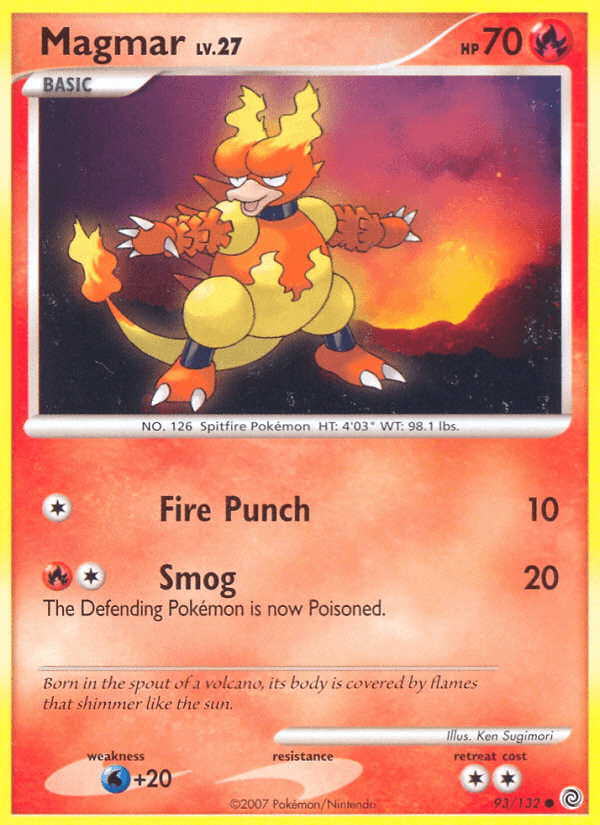 Magmar Pokémon card