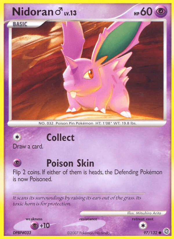 Nidoran ♂ Pokémon card