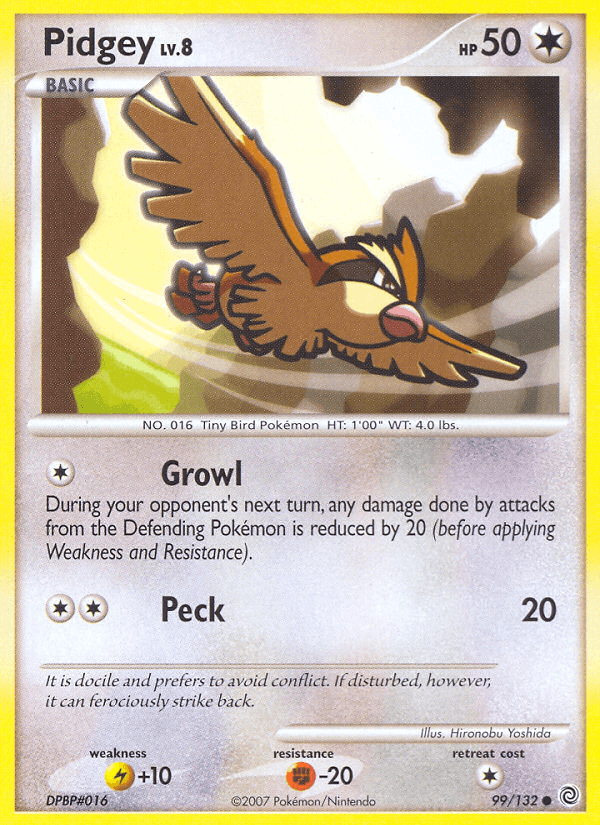 Pidgey Pokémon card