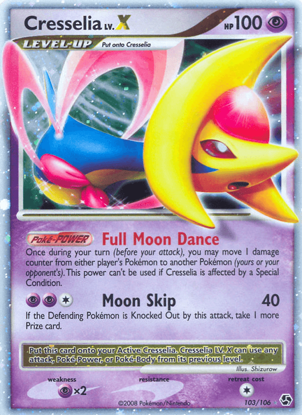 Cresselia LV.X Pokémon card