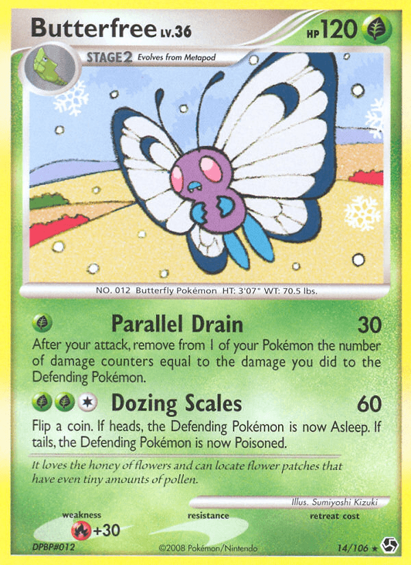 Butterfree Pokémon card