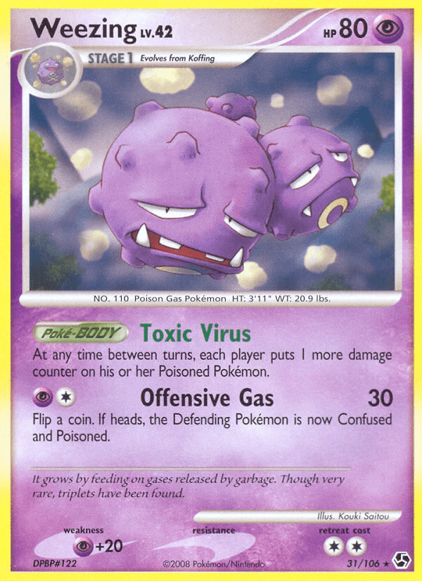 Weezing Pokémon card