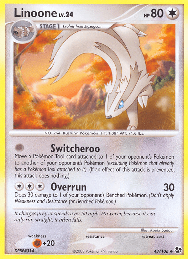 Linoone Pokémon card