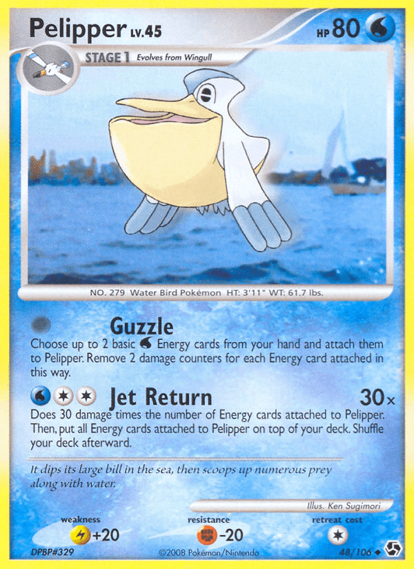 Pelipper Pokémon card