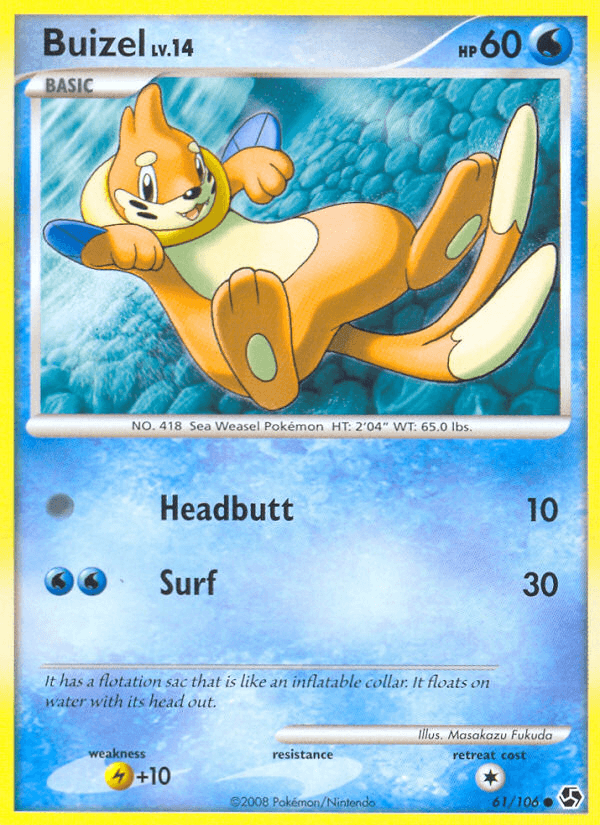 Buizel Pokémon card