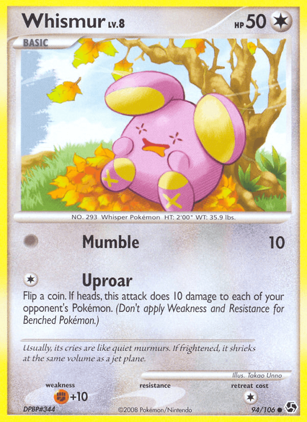Whismur Pokémon card