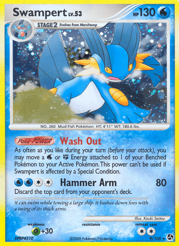 Swampert Pokémon card