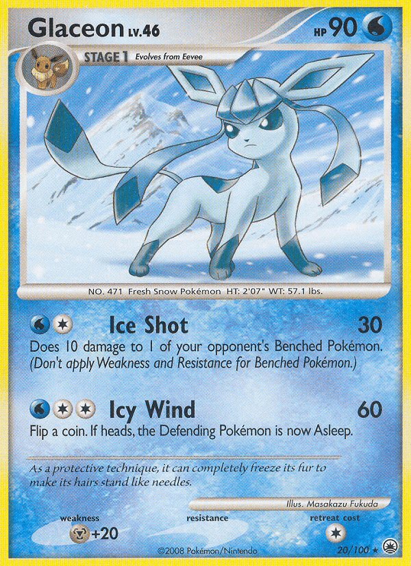 Glaceon Pokémon card