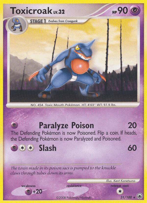 Toxicroak Pokémon card